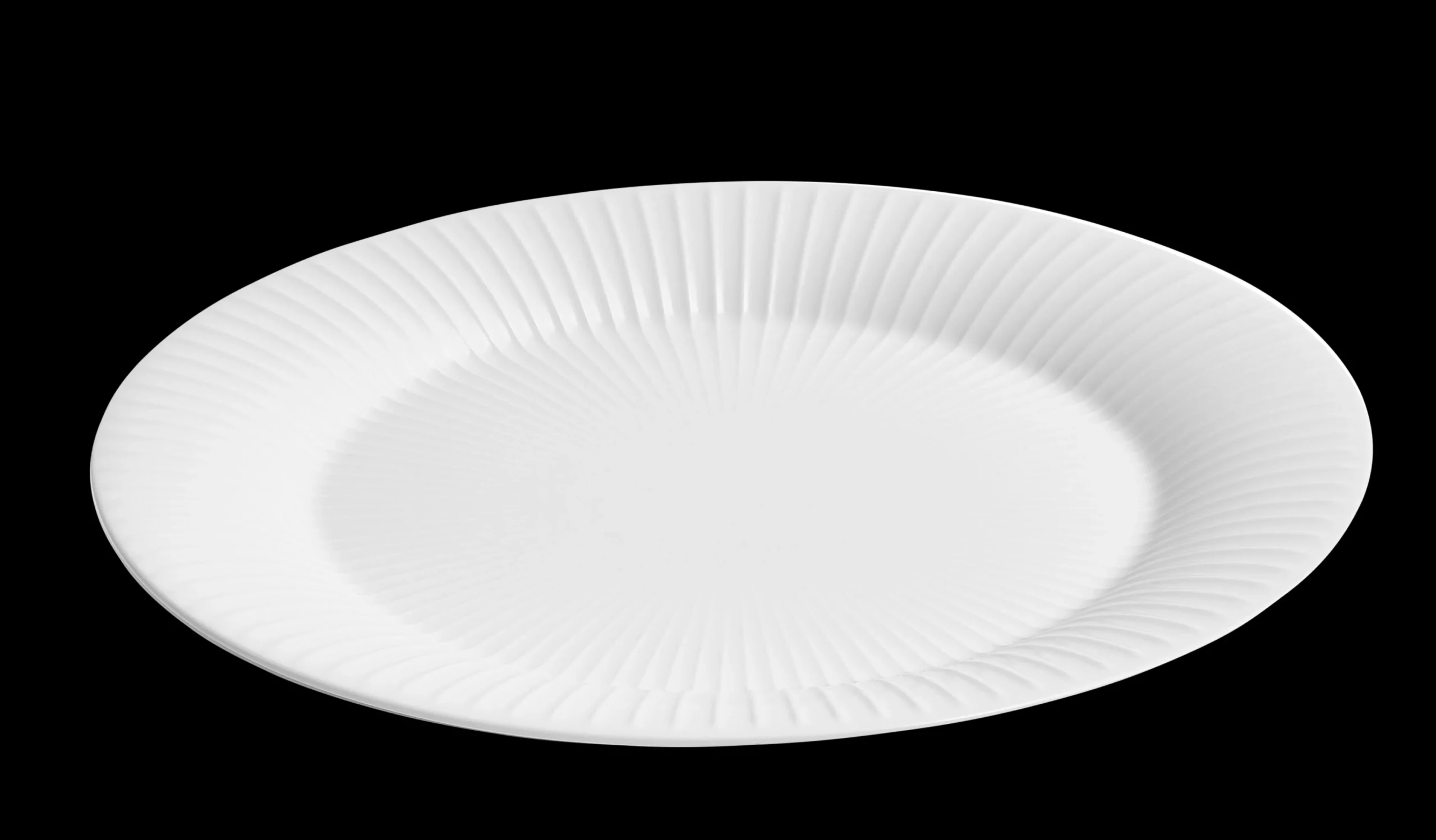 Ovalt serveringsfad 28.5x22.5 cm i hvid | Køb her Serveringsfade