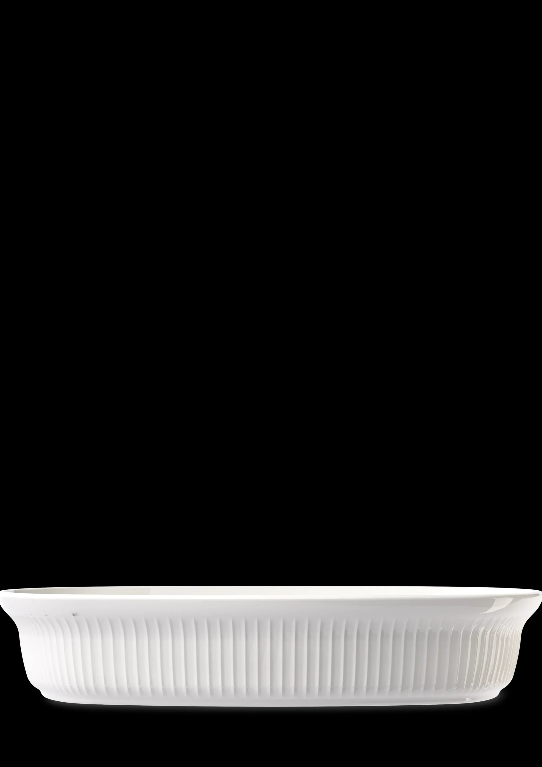 Clearance Ovnfast fad 39x29.5 cm i hvid fra serien Hammershøi Nyheder|Ildfaste Fade