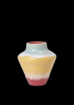 Best Poppery Vase H12 cm pink/mint/gul | Køb hos os Vaser & Urtepotteskjulere