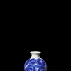 Outlet Vase H10.5 cm i blå fra serien Tulle | Køb her Vaser & Urtepotteskjulere