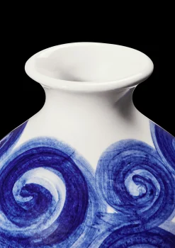 Outlet Vase H10.5 cm i blå fra serien Tulle | Køb her Vaser & Urtepotteskjulere