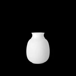 Clearance Curve Vase H12.5 hvid porcelæn | Køb her Vaser & Urtepotteskjulere