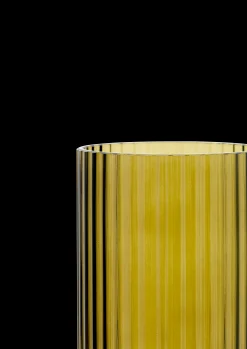 Lyngby Vase H20.5 olivengrøn mundblæst glas Vaser & Urtepotteskjulere