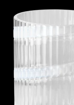 Online Lyngby Vase H25 cm swirl hvid mundblæst glas Nyheder|Vaser & Urtepotteskjulere