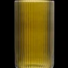 Best Lyngby Vase H31 olivengrøn mundblæst glas Vaser & Urtepotteskjulere
