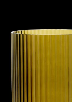 Best Lyngby Vase H31 olivengrøn mundblæst glas Vaser & Urtepotteskjulere