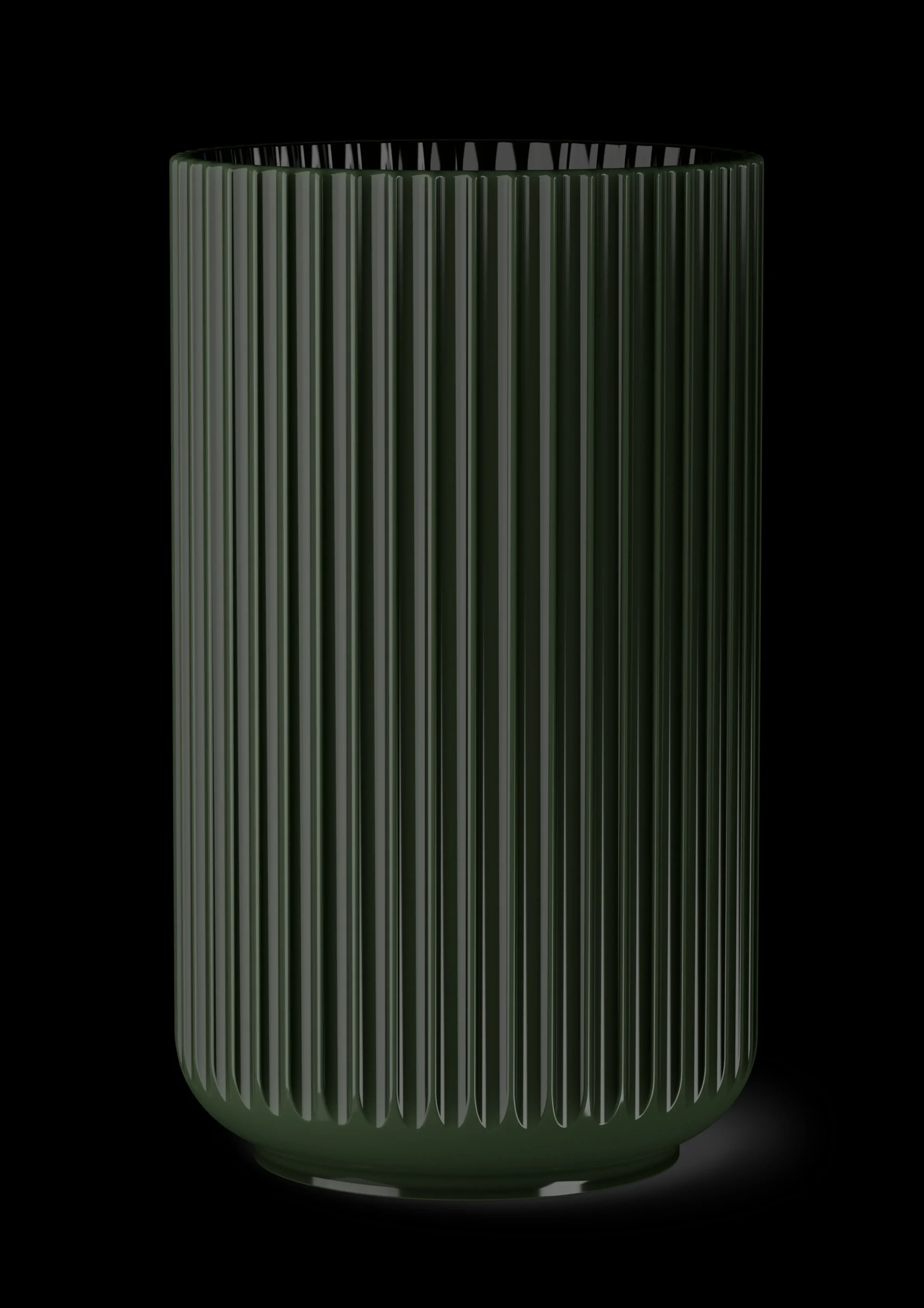 Discount Lyngby Vase H31 cm mørk grøn porcelæn Vaser & Urtepotteskjulere