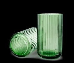 Discount Lyngby Vase copenhagen green mundblæst glas Vaser & Urtepotteskjulere