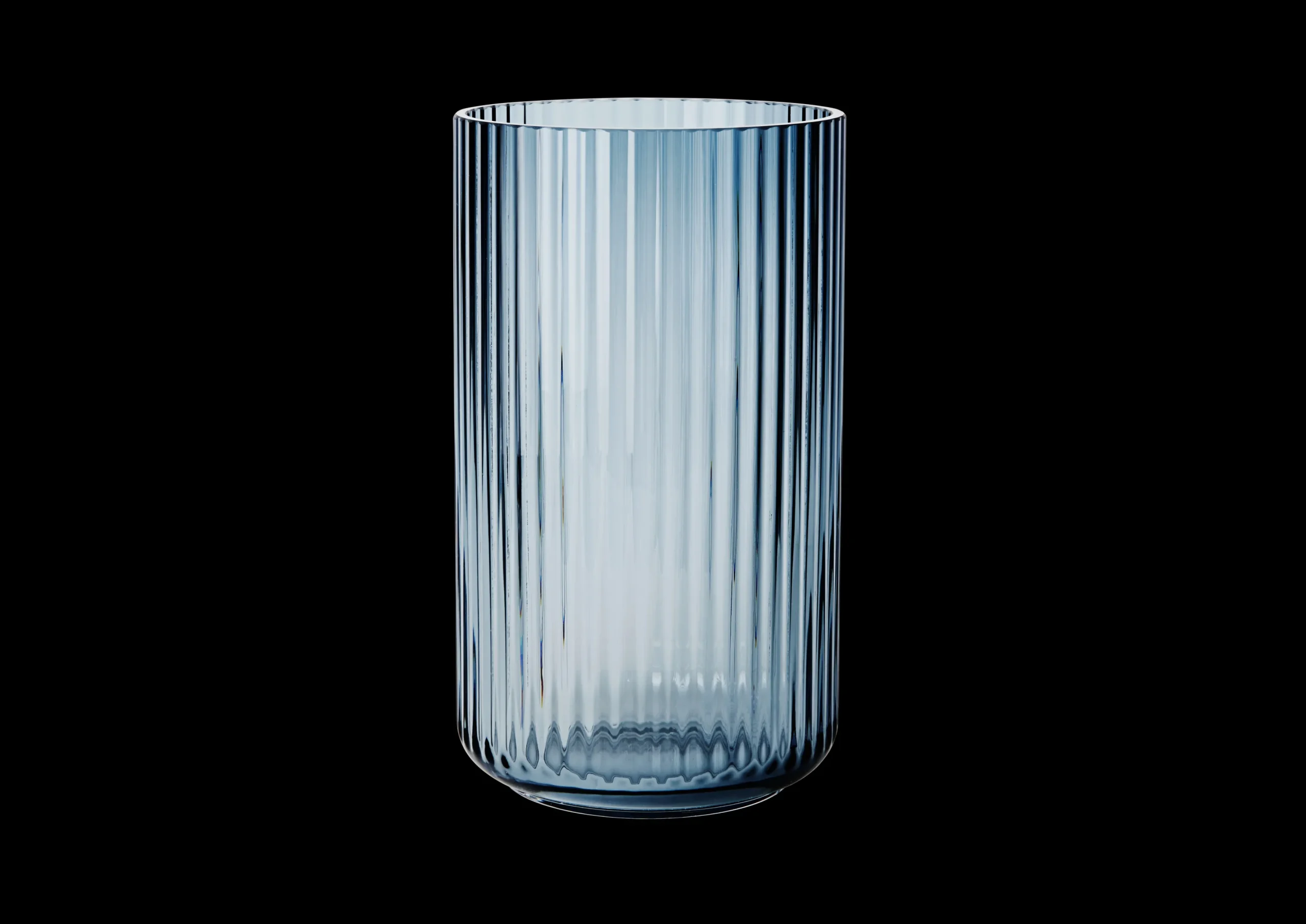 Outlet Lyngby Vase midnight blue mundblæst glas Vaser & Urtepotteskjulere