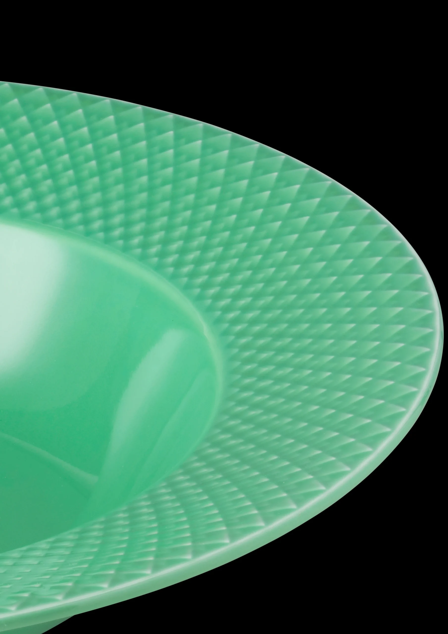Rhombe Color Dyb tallerken Ø24.5 cm grøn Dybe Tallerkener|Stel