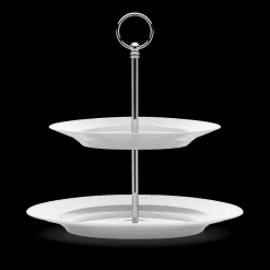 Online Rhombe Etagere Ø27 cm hvid | Køb her Kagefad & Etagere