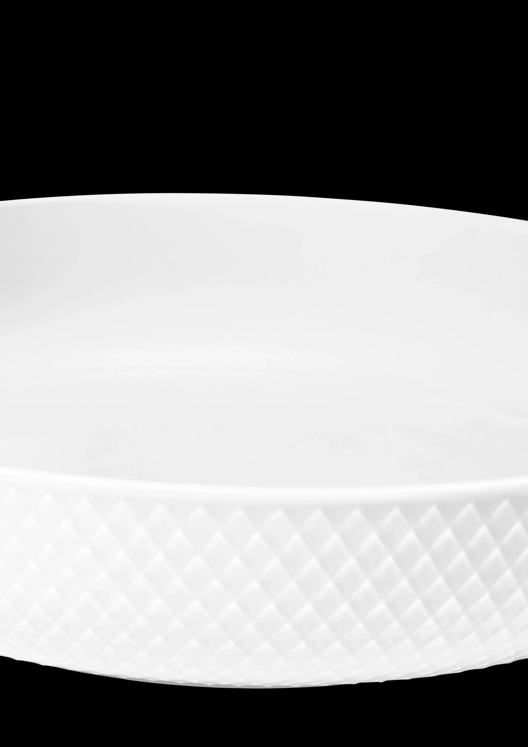 Rhombe Serveringsskål Ø28 cm hvid | Køb nu Serveringsskåle