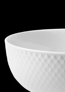 Best Rhombe Skål Ø15.5 cm hvid | Køb her Serveringsskåle