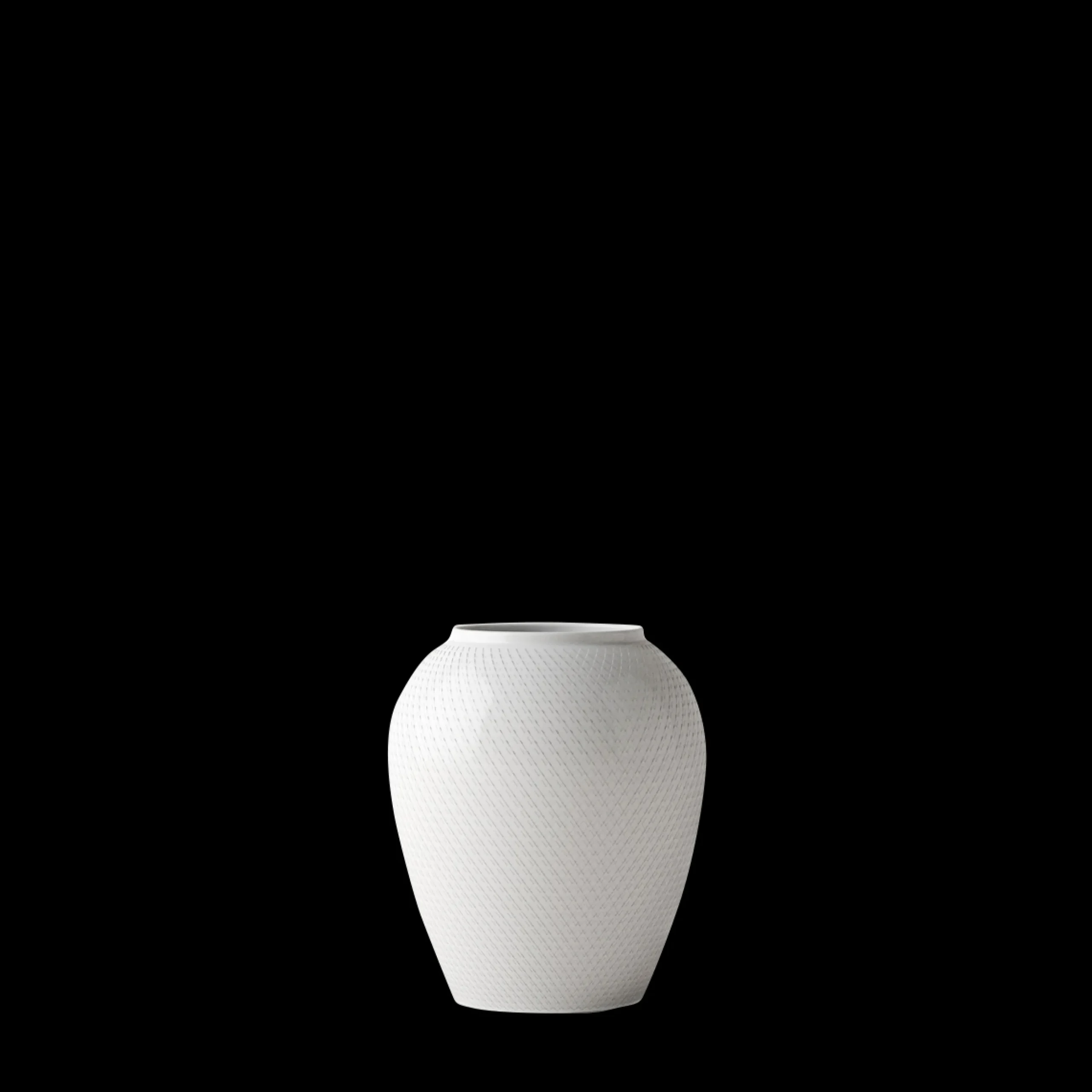 Sale Rhombe Vase H16.5 hvid porcelæn | Køb her Vaser & Urtepotteskjulere