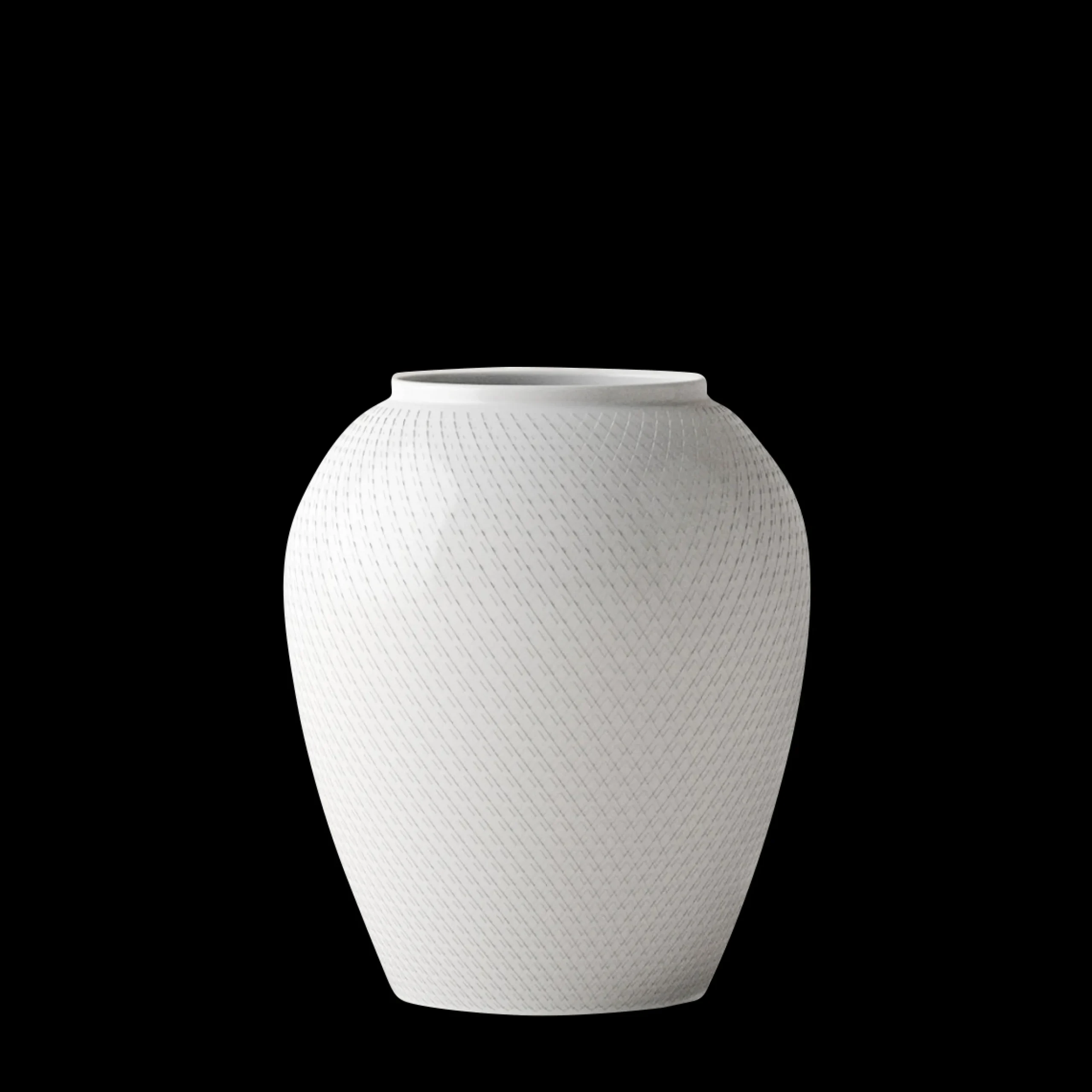 Clearance Rhombe Vase H25 hvid porcelæn | Køb her Vaser & Urtepotteskjulere