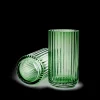 Vase H15.5 cm i grøn fra serien Lyngby Vaser & Urtepotteskjulere