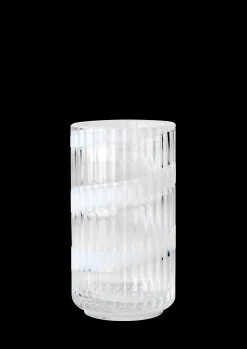New Vase H15.5 cm swirl hvid mundblæst glas Nyheder|Vaser & Urtepotteskjulere