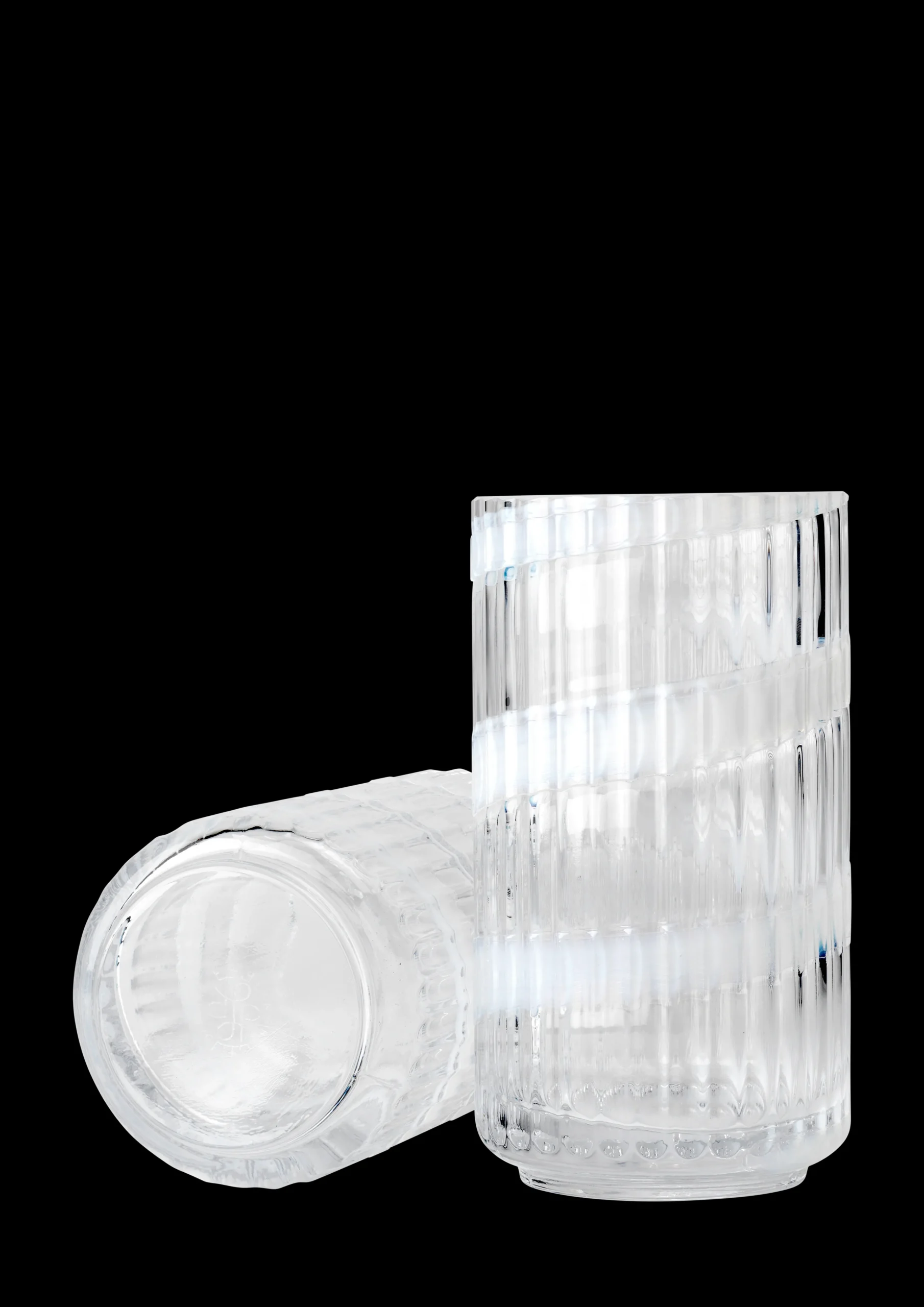 New Vase H15.5 cm swirl hvid mundblæst glas Nyheder|Vaser & Urtepotteskjulere