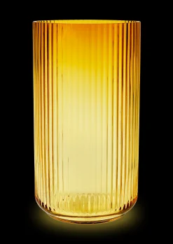 Vase H38 cm i gul fra serien Lyngby Vaser & Urtepotteskjulere