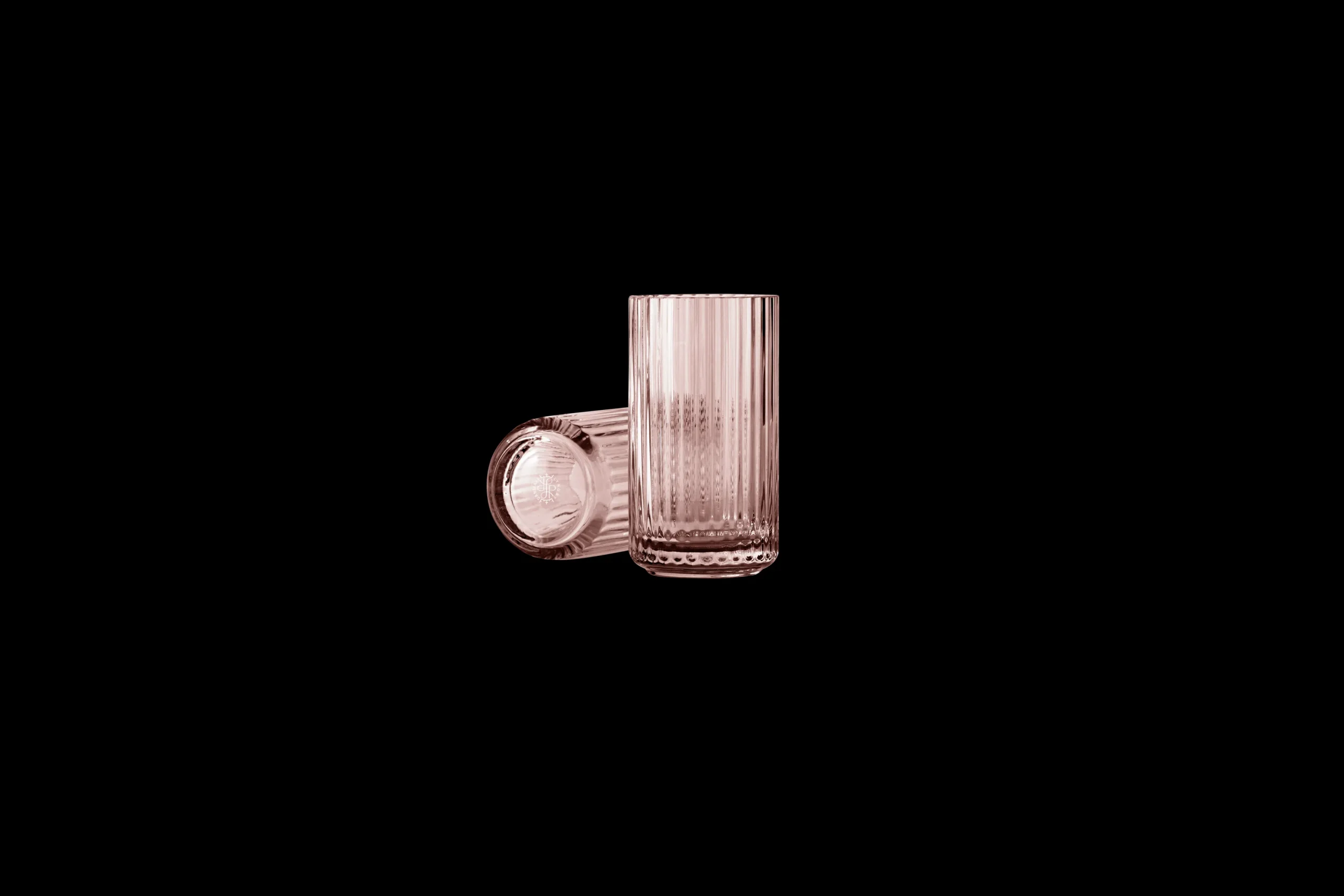 Vase H15.5 cm i rød fra serien Lyngby Vaser & Urtepotteskjulere