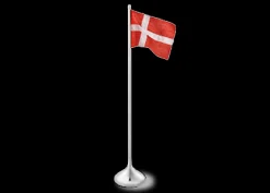 Outlet Bordflag dansk H35 cm i sølv fra serien Bordflag|Fødselsdag