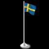 Outlet Bordflag svensk H35 sølvfarvet | Køb her Bordflag|Fødselsdag