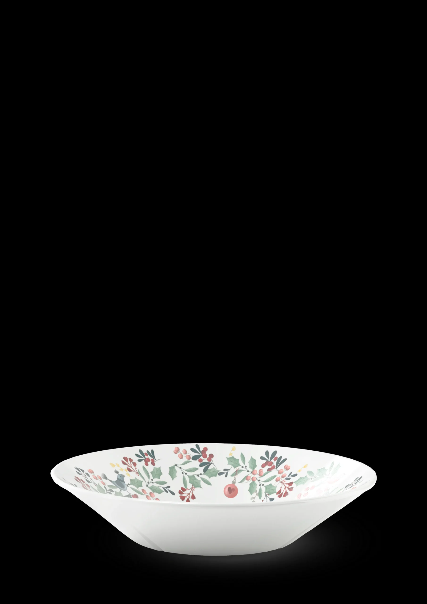 Best GC Cottage Skål Ø19 cm hvid m. deko | Køb nu Serveringsskåle