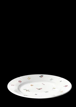 Online GC Cottage Tallerken Ø23 cm hvid m. deko | Køb nu Frokosttallerkener|Stel