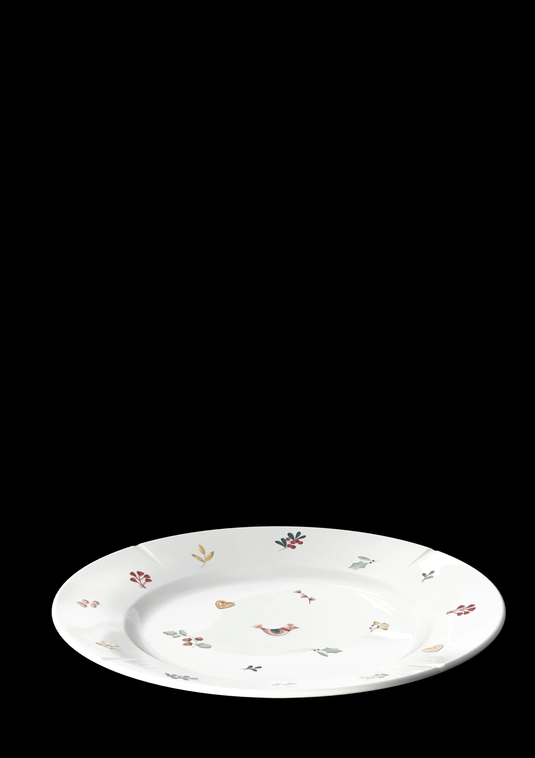 Online GC Cottage Tallerken Ø23 cm hvid m. deko | Køb nu Frokosttallerkener|Stel