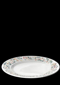 New GC Cottage Tallerken Ø27 cm hvid m. deko | Køb nu Middagstallerkener|Stel