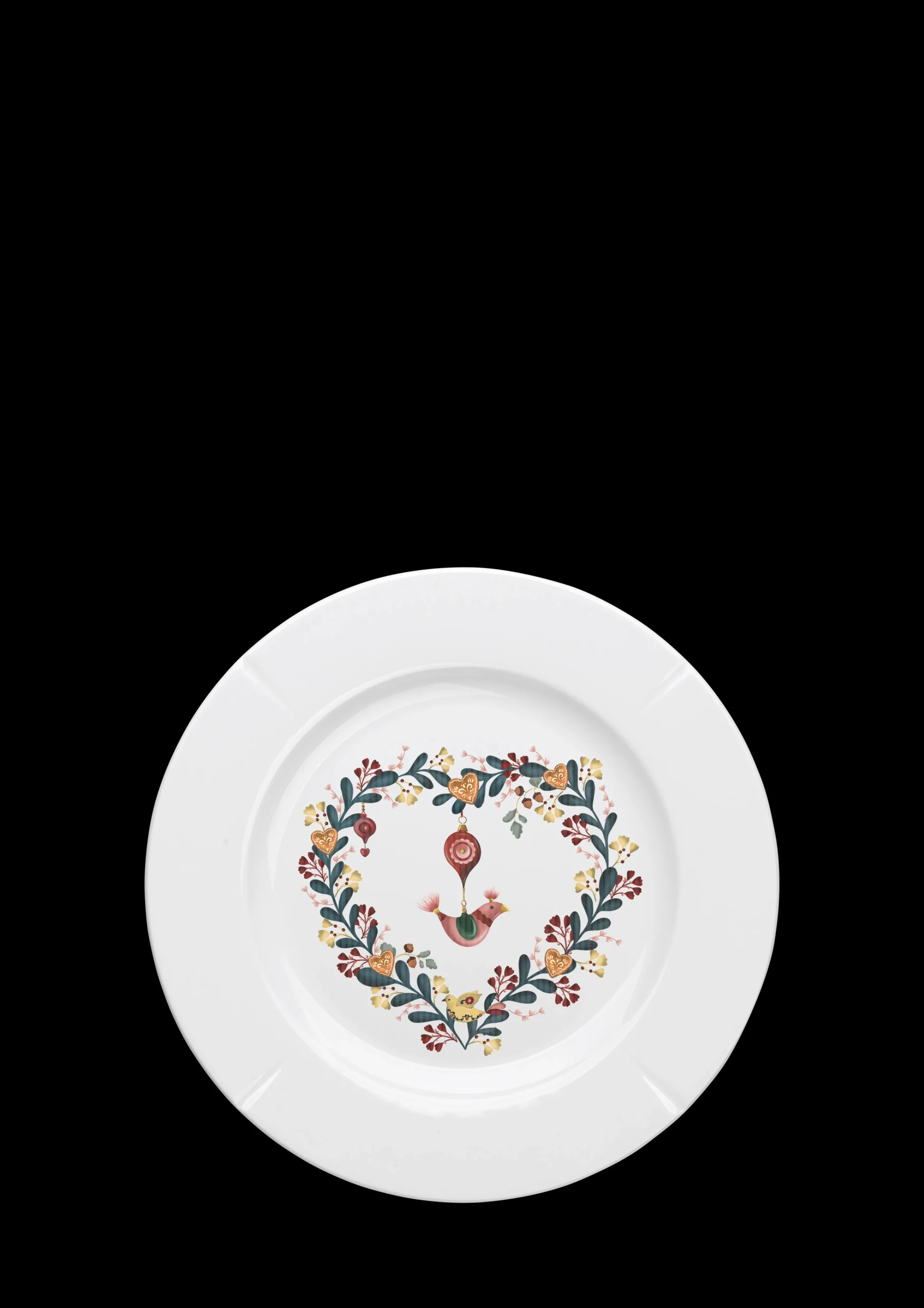 Best GC Cottage Tallerken Ø19.5 cm hvid m. deko Frokosttallerkener|Stel