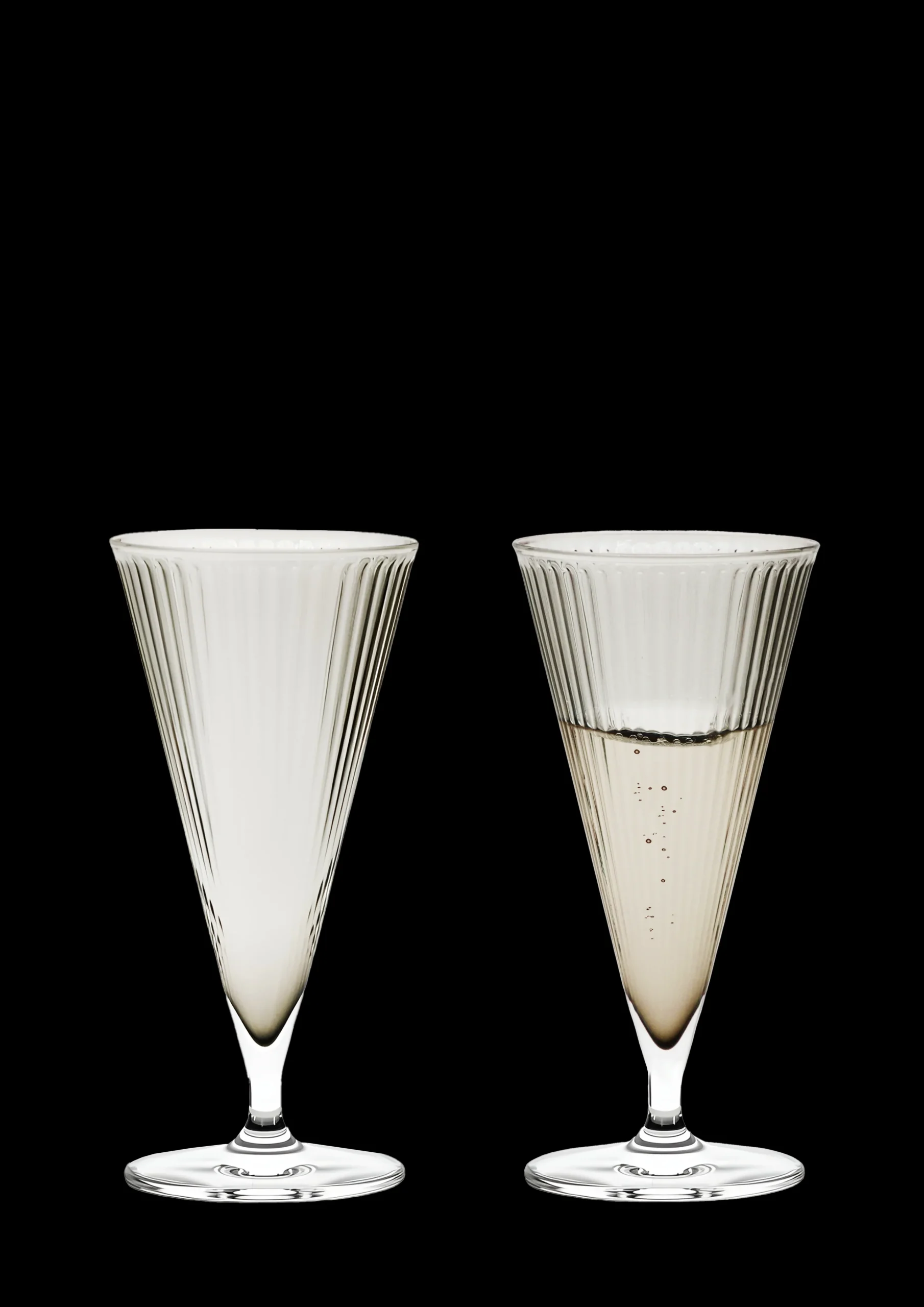 Hot GC Nouveau Champagneglas 20 cl smoke 2 stk. Drinksglas|Drinksglas
