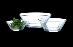 Clearance Grand Cru Glasskålesæt, 3 stk klar | Køb her Serveringsskåle