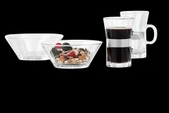 New Grand Cru Morgenmadssæt: Hot drink og skål klar Serveringsskåle