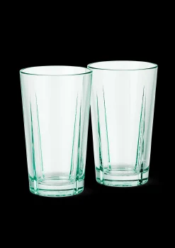 Grand Cru Recycled Caféglas 37 cl klar grøn 2 stk. Café- Og Latteglas