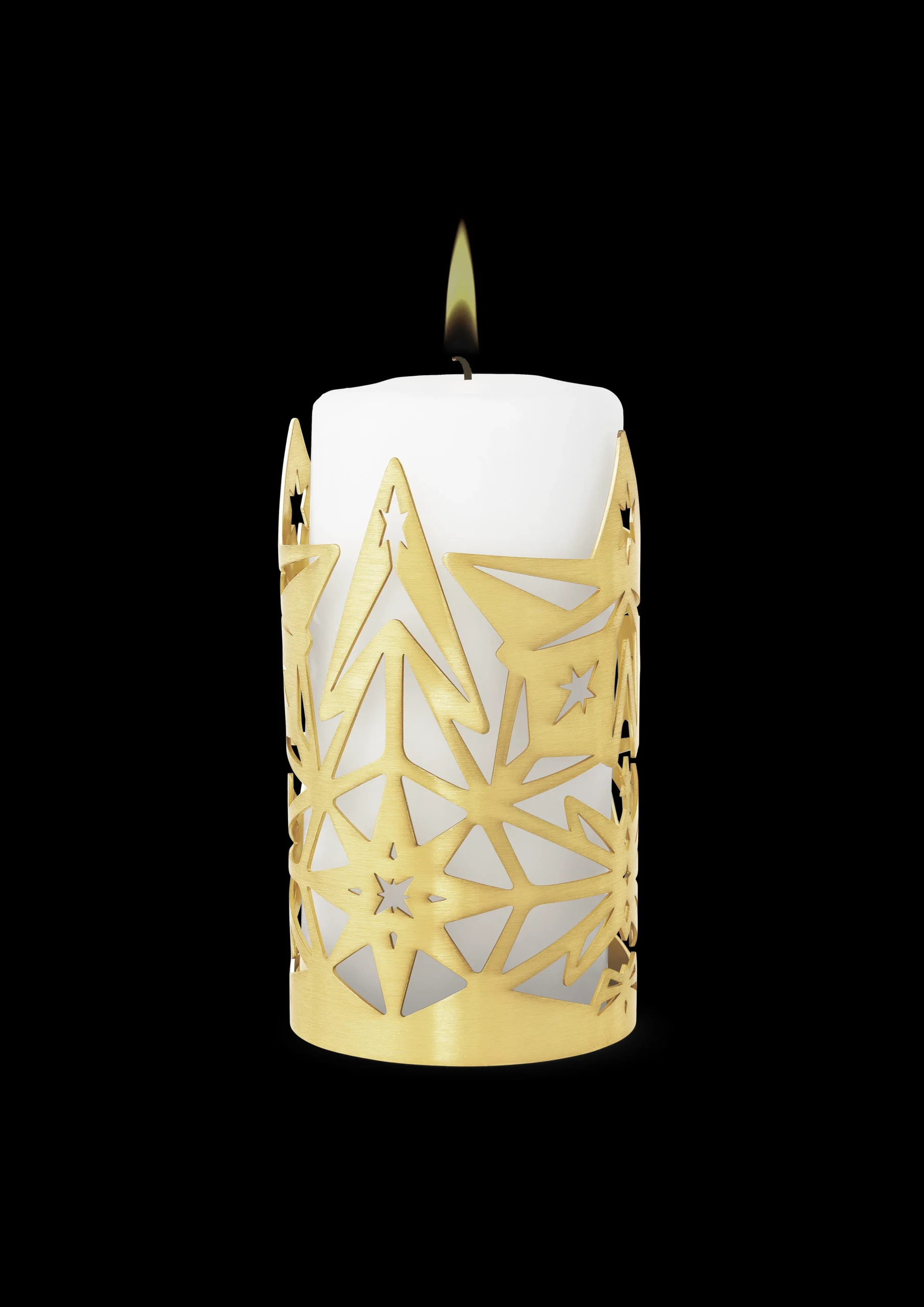 New Lysestage Ø8 cm i guld fra serien Karen Blixen Lysestager & Stearinlys|Fyrfadsstager