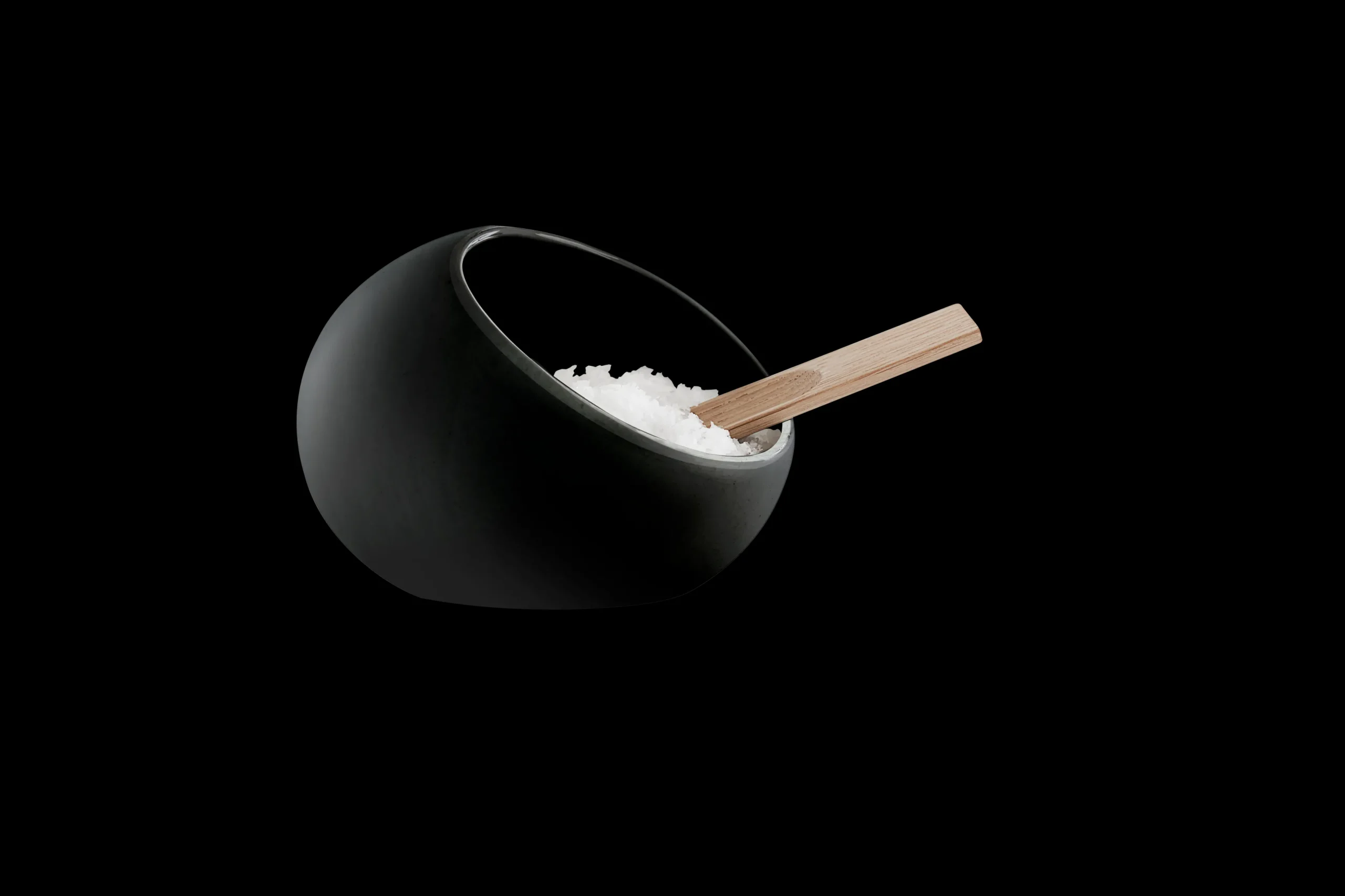 Clearance Saltkar Ø11.5 cm i sort fra serien Salt & Peber