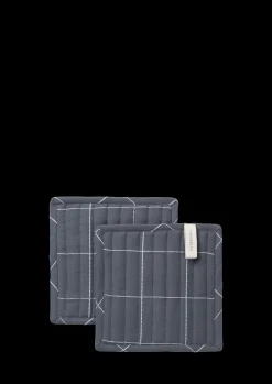 Hot Textiles Gamma Grydelapper 22x22 cm grå 2 stk. Grydelapper|Grydelapper