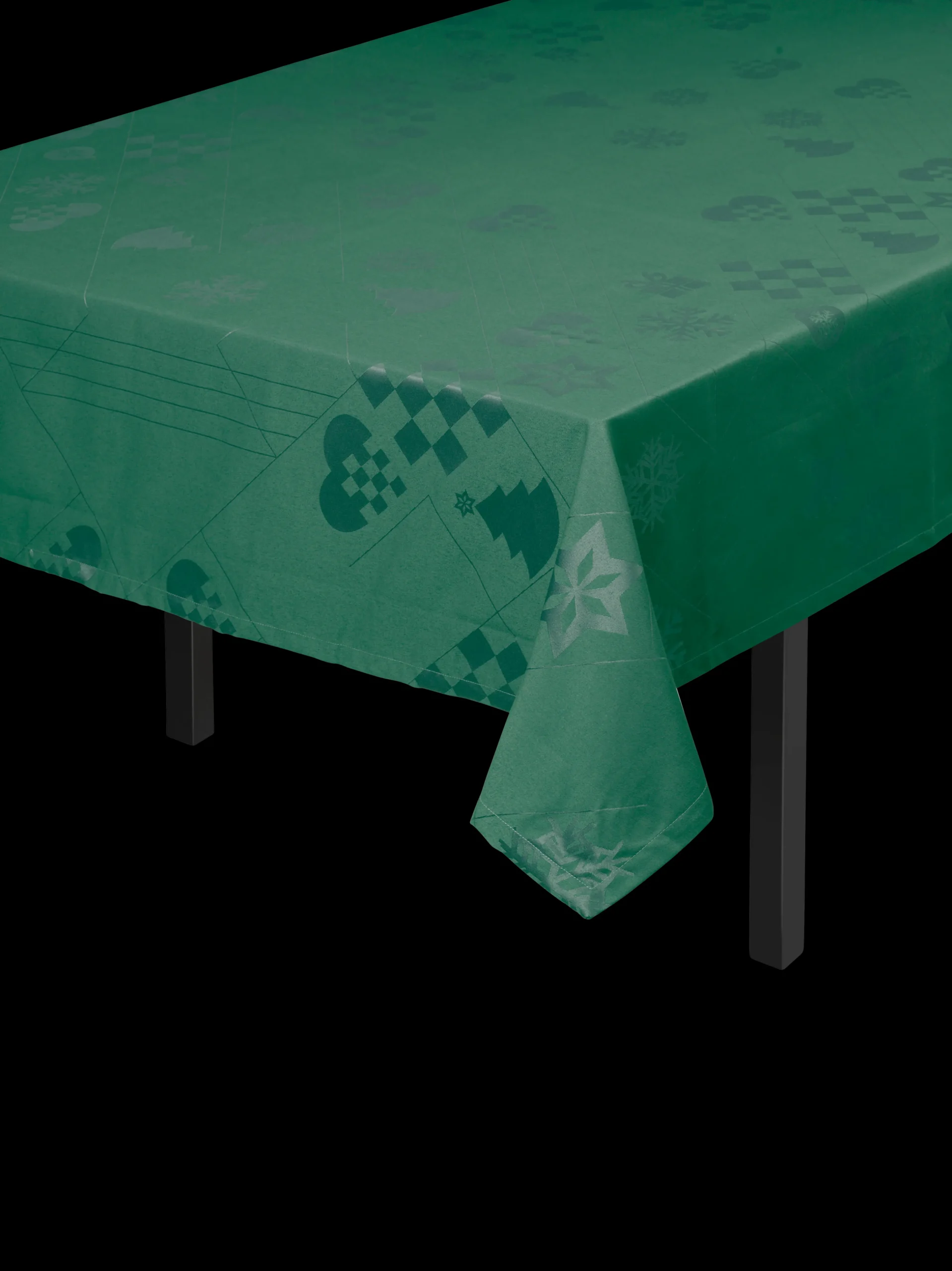 New Textiles Natale Damaskdug 150x320 cm grøn Duge|Duge